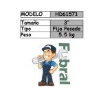 Morza banco fija REFORZADA 075mm. (HD61571) - Imagen 2