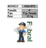Morza banco fija REFORZADA 100mm. (HD61573) - Imagen 2