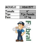 Morza banco fija REFORZADA 150mm. (HD61577) - Imagen 2