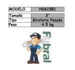 Morza banco giratoria REFORZADA 075mm. (HD61581) - Imagen 2