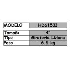 Morza de banco giratoria de 100mm (HD61533) - Imagen 2