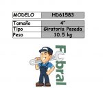 Morza banco giratoria REFORZADA 100mm. (HD61583) - Imagen 2