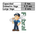 Saca peludo linga acero 2 T - Imagen 2