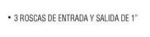 T de bronce P/BOMBA 3 salidas 1" - Imagen 2