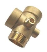 T de bronce P/BOMBA 5 salidas