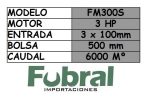 Aspirador polvo 3 HP DE PIE DOBLE FM300S - Imagen 2