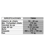Rectificadora de cilindros T808A 50mm a 85mm. NETO - Imagen 2