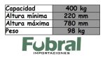 Banco elevador p/motos 400 kg - Imagen 2