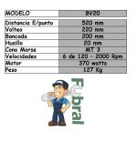 Torno BV20-1L 520mm.NETO - Imagen 2