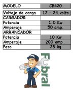 Cargador de bateria 50 AMP STAR 420 - Imagen 2