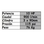 Cabezal para Compresor de 10Hp 3090DZ ( 3 Pistones ) - Imagen 2