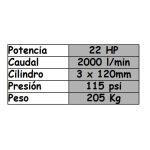 Cabezal para Compresor de 22Hp 30120JZ ( 3 Pistones ) - Imagen 2
