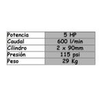 Cabezal para Compresor de 5Hp 2090DZ ( 2 Pistones ) - Imagen 2