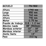 Desenllantadora de neumáticos T 502 - Imagen 2