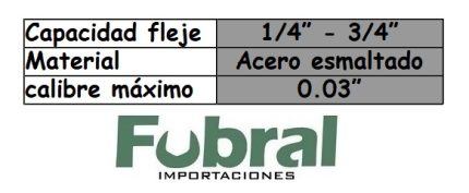 flejadora manual