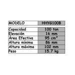 Gato hidráulico super chato de 100mm para 100ton - Imagen 6