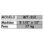 Mesa en cruz de 5-1/2" x 12" con Base Fija - Imagen 2