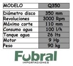 Cortadora piso 350mm NAFTA 9.0 HP - Imagen 2