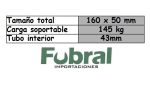 Rueda ANDAMIO TUBO CON FRENO 160 X 40 COMUN - Imagen 2