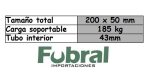 Rueda ANDAMIO TUBO CON FRENO 200 X 40 COMUN - Imagen 2