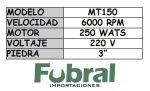 Rectificadora de piedra p/torno - Imagen 2