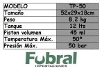 Bomba Hidráulica prueba TP-50 50 Kg/cm2 - Imagen 2