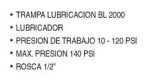 Trampa LUBRICACION BL2000 - Imagen 2
