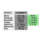 Generador a Nafta LT2500B-F de 2.2kw - Imagen 2