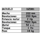 Perforadora de suelo con mecha de 200mm a nafta - Imagen 2