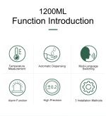 Dispensador de alcohol y lectura de temperatura digital - Imagen 6