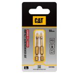 Puntas CAT para atornillador PZ2 de 50mm juego de 2 piezas