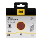 Lija disco CAT de 125mm con  8 orificios 10 piezas