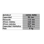 Gato de Vástago de 50mm para 50ton - Imagen 4